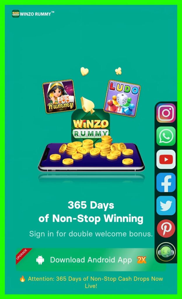 WINZO RUMMY APP | RUMMYWINZO.COM |